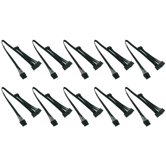 10X 5 Pin To 3 SATA Hard Drive HDD Power Cable Only For Cooler Master V550 V650 V750 V850 V1000 V1000 Modular