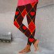 thumbnail image 1 of TaTaai Women's Valentine Print Casual Yoga Leggings, Valentine's Day Gift, Daily Home Activewear Leggings Gift, 1 of 6