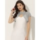 thumbnail image 2 of Cárdigan de encaje para mujer, cuello alto, corto, elegante, encogimiento de hombros Gris XS, 2 of 6