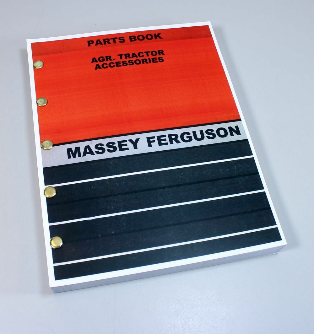 Massey Ferguson Agr Tractor Accessories Parts Catalog Book 100 200 1000