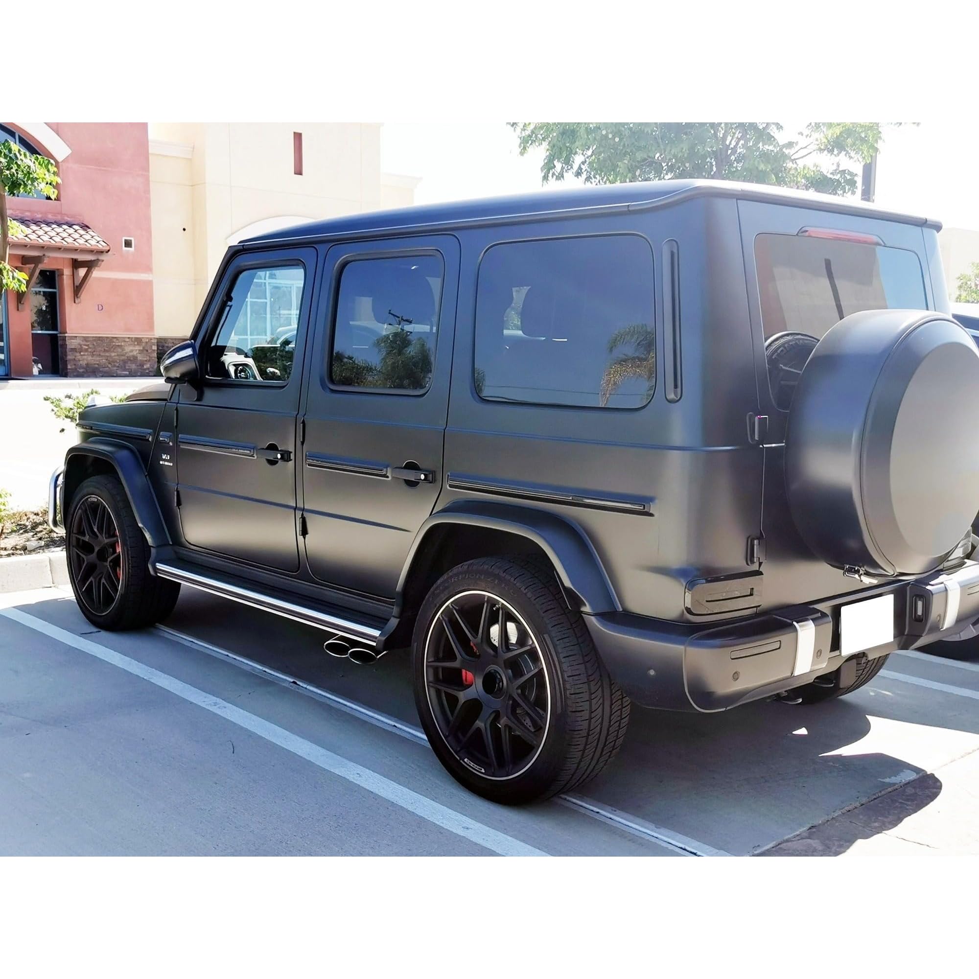 Gloss Black Rear Tail Lamp Add-On Cover Lenses For Mercedes 2019-up W463A G-Class G500 G550 G63 AMG, Fit Over OEM Red Covers