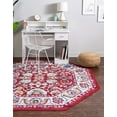 thumbnail image 3 of Rugs.com Aurelia Collection Rug – 7 Ft Octagon Magenta Medium-Pile Rug Perfect For Living Rooms, Kitchens, Entryways, 3 of 4
