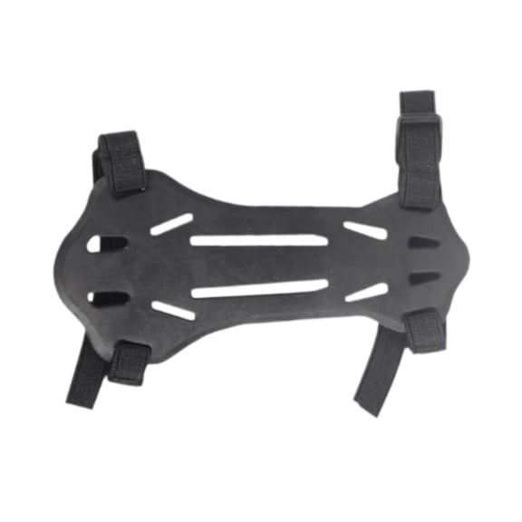 Protector de brazo para arco, muñeca, correas elásticas transpirables, protector de brazo de goma, de antebrazo para práctica, adultos y niños. negro