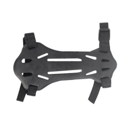 figatia Bow Armguard Forearm Wrist Breathable Elastic Straps Rubber Arm Protector Forearm Protector for Practice Adults Kids black