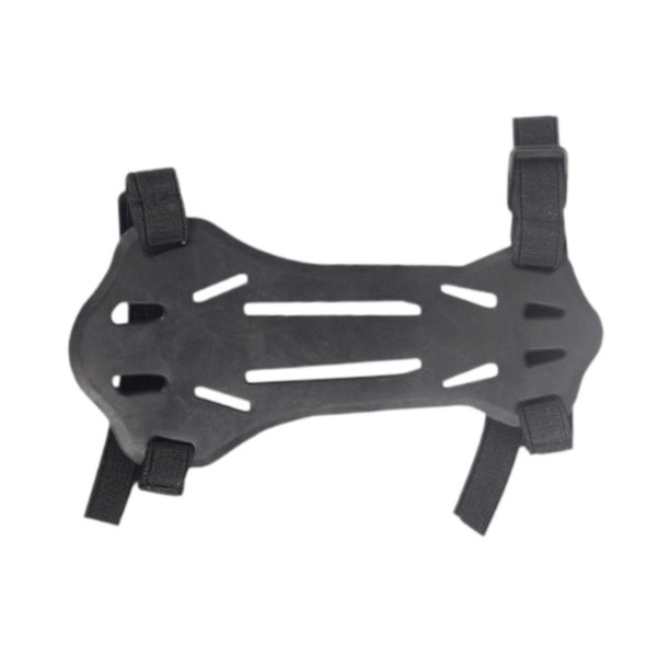 Protector de brazo para arco, muñeca, correas elásticas transpirables, protector de brazo de goma, de antebrazo para práctica, adultos y niños. negro