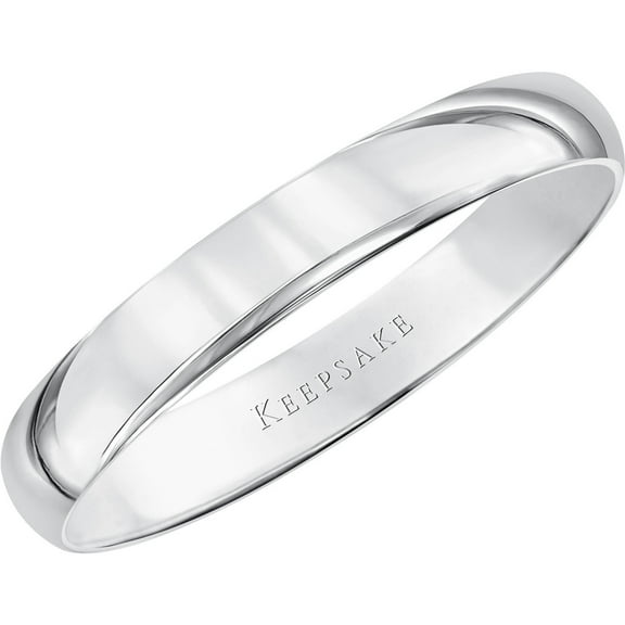 Keepsake 14kt White Gold Wedding Band, 5mm
