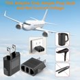 thumbnail image 4 of LAICAIW European to America/Canada Travel Plug Adapter, 5 Pack European Travel Plug Adapter Converter, Universal Travel Plug Adapter European to American/Canada Power Plug Adapter, 4 of 7