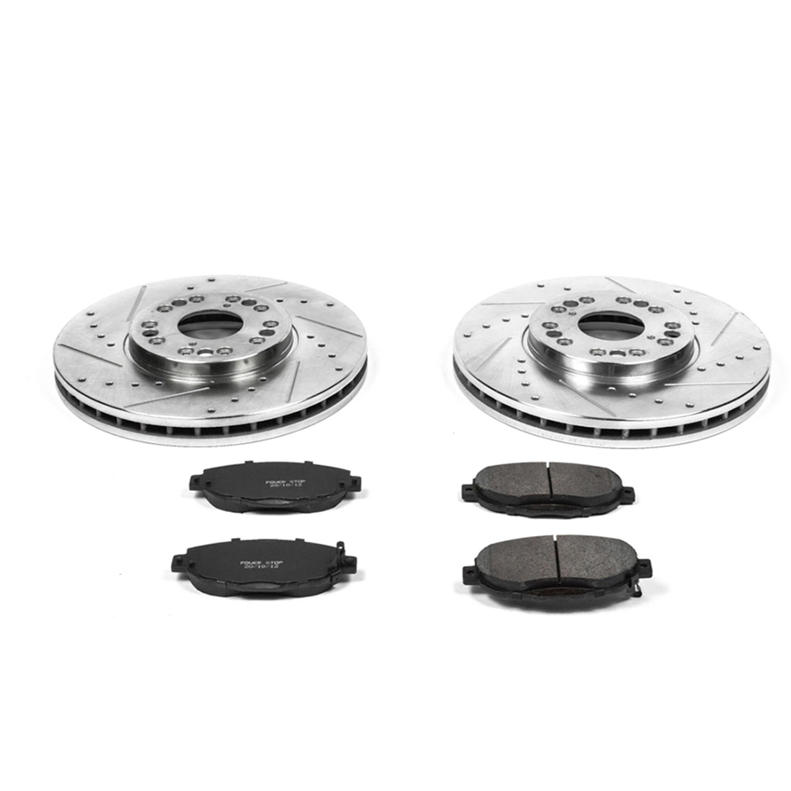 PowerStop Front Z23 Evolution Sport Carbon-Fiber Ceramic Brake Pad and Drilled & Slotted Rotor Kit Fits: LEXUS Select Models K1073