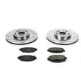 thumbnail image 3 of PowerStop Front Z23 Evolution Sport Carbon-Fiber Ceramic Brake Pad and Drilled & Slotted Rotor Kit Fits: LEXUS Select Models K1073, 3 of 10