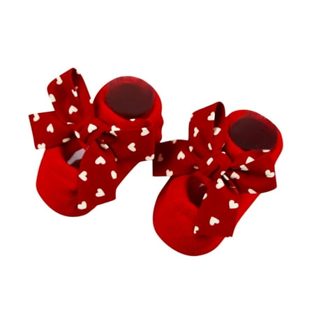 

Rovga Little Boys Girls Socks Children Kids Socks Soft Bottom Toddler Shoes Socks Bowkot Princess Socks Floor Socks
