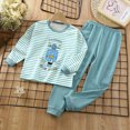 thumbnail image 2 of Gerichy Boys Pjs Size 10-12 Toddler Kids Baby Boys Girls Pajamas Cartoon Cute Print Long Sleeve Top Trousers Outfits Set Party Clothes Pajamas 1T-12T, 2 of 4