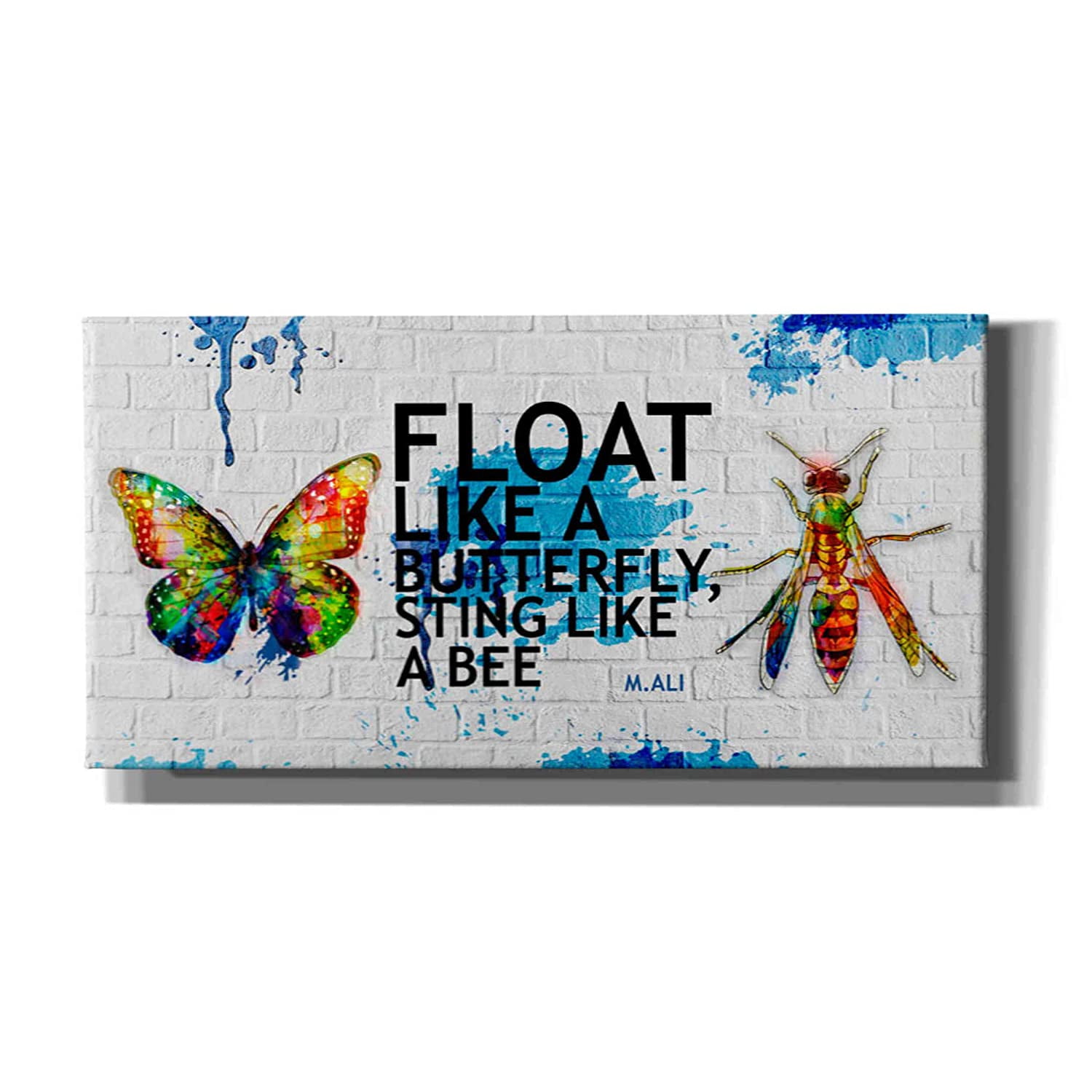 Epic Graffiti Float Butterfly Sting Like A Bee Giclee Canvas Wall Art Blue Walmart Com Walmart Com Epic Graffiti Float Butterfly Sting Like A Bee Giclee Canvas Wall Art Blue Walmart Com Walmart Com