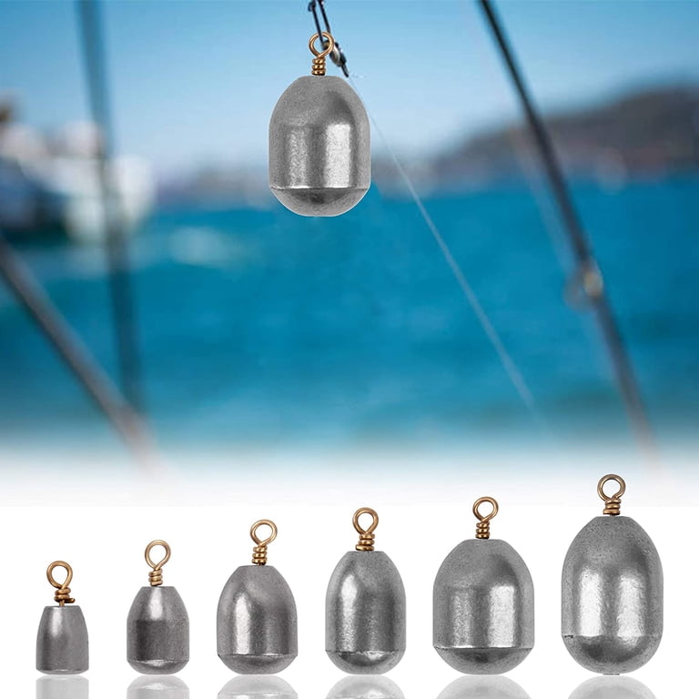Brass Fishing Weights OUKENS 46-Piece Brass Fishing Sinkers Kit With ...