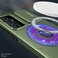 thumbnail image 6 of ELEHOLD for Samsung Galaxy S23+ Magnetic Case,Rugged Hard PC Protective Case with Rotation Ring Holder Kickstand Sliding Camera Protector Compatible with Mag Safe for  Samsung Galaxy S23+, Olivegreen, 6 of 6