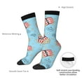 thumbnail image 4 of Balery I Am A Fan Popcorn Pattern Crew Socks Unisex– Soft & Breathable Socks for Men & Women, One-Size Fits Most (US 5-11), Comfortable & Durable for Daily Wear, 4 of 6