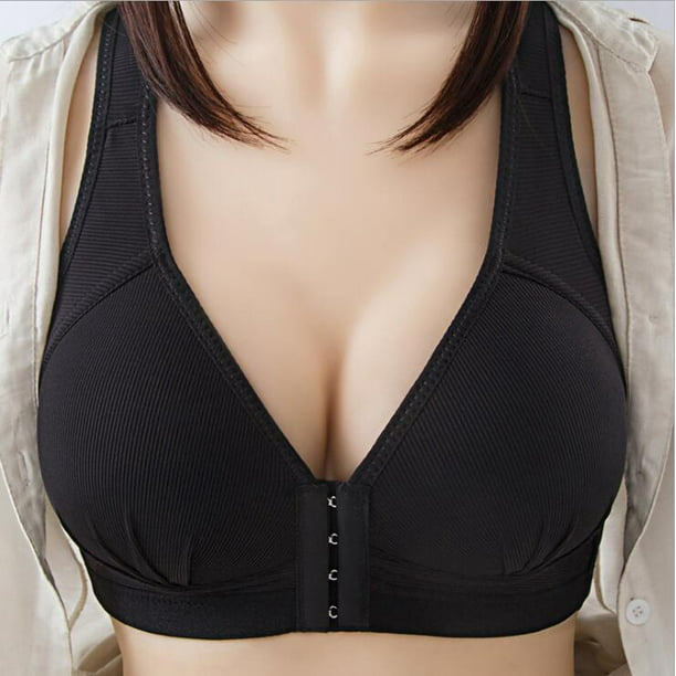 Front Closure Bras for Women Plus Size Underwear Seamless Push Up for Wirefree  Brassiere Vest Top