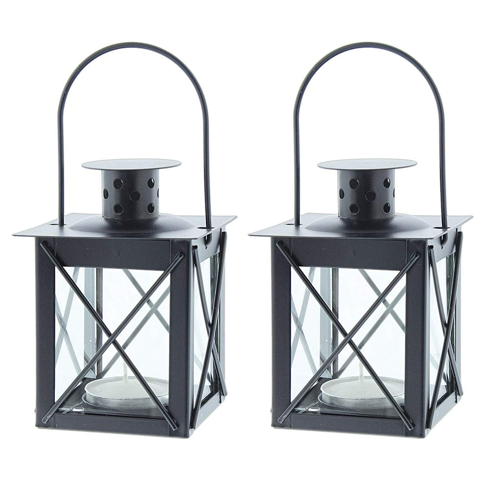 Set of 2 Fashion Craft TeaLight Candle Holder Lanterns, Set of 2