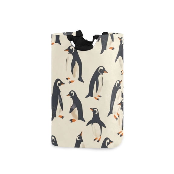 Laundry Basket Laundry Hampers 12.6*11* 22.7 Inch Storage Basket Laundry Hampers is Lightweight and Foldable Cute Penguin