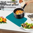thumbnail image 5 of SeekLGT Silicone Dish Drying Mat 11.81 X 7.87 Inch, Heat Resistant Kitchen Counter Mat, Waterproof Draining Pad for Dishes Pots Utensils and Coffee Bar, 5 of 9