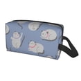 thumbnail image 2 of Goofa Cute Fat Cat Printed Toiletry Bag with Handle,Large Capacity Travel Makeup Cosmetic Bag for Women, Carry on Airport Airline Compliant Bag, 2 of 9