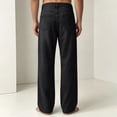 thumbnail image 6 of HOMADLES Men's Loose Fit Jeans Straight Leg Stretch Soft Casual Pants Side Pocket Fashion Pants Dark Gray Size 2XL, 6 of 6