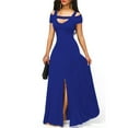 thumbnail image 3 of Plus Size Women Sexy Long Maxi Dress Cold Shoulder Evening Party Prom Ball Gown, 3 of 11