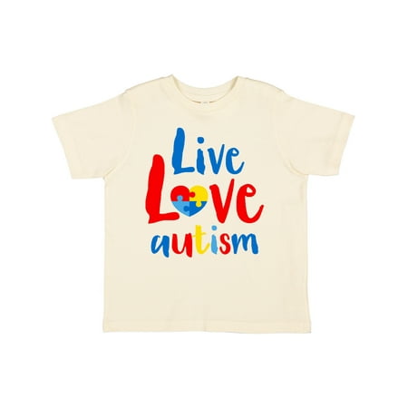 

Inktastic Live Love Autism Gift Toddler Boy or Toddler Girl T-Shirt