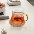 thumbnail image 3 of Posavasos de 8 piezas con soporte, posavasos absorbentes de tejido de algodón para bebidas, juego de posavasos minimalistas para decoración del hogar para mesa de protección de mesa de madera, 3 of 5