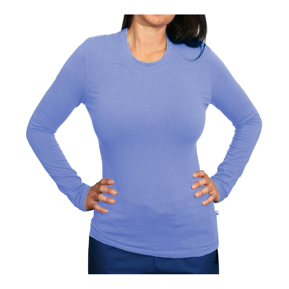Material Girl By Medgear - Material Girl Long Sleeve Solid Stretch Tee ...