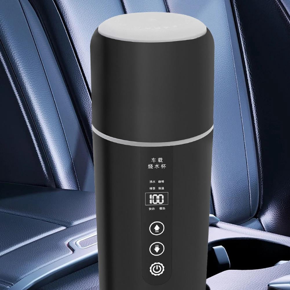 12/24V Car Heating Cup Electric Kettle Stainless Steel Smart TemperatureControl