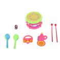thumbnail image 4 of Musical Instrument Educational Toys Set Drum Bell Sand Hammer Trumpet for Kids Children Made of  ABS Material Develop Audition Tactile Sense Visual Sense Musical Percep, 4 of 7