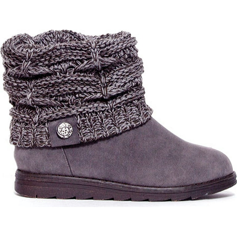 Muk Luks Women s Patti Cable Cuff Boots Walmart