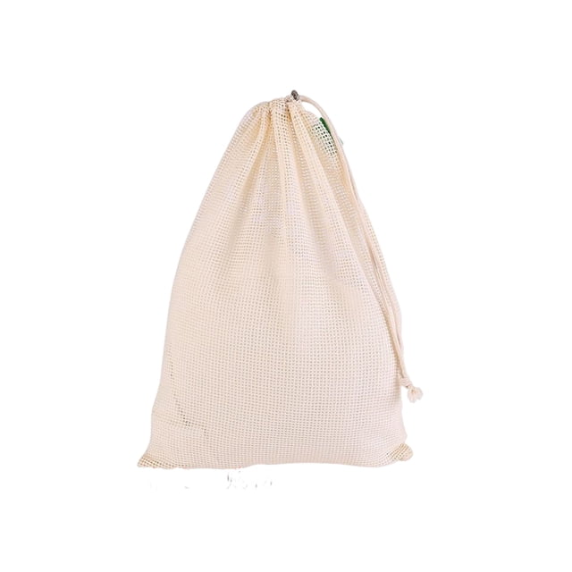 Billuyoard Bolsa de malla con cordón para frutas y verduras, bolsas reutilizables de red para el hogar, cocina, algodón, almacenamiento de alimentos, Almacenamiento y organización del hogar 14x20cm Billuyoard HA067273-02