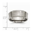 thumbnail image 2 of Titanium Concave 8mm Brushed Band Ring - Size 9.5, 2 of 2