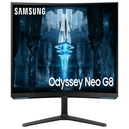 Samsung LS32BG852NNXGO-RB 32u0022 Odyssey Neo G8 3840x2160 240Hz UHD Curved Gaming Monitor - Certified Refurbished