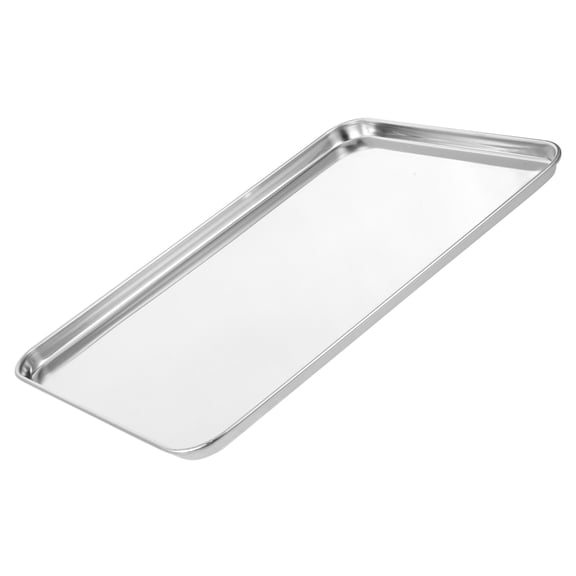 BESTONZON Restaurant Stainless Steel Rectangular Tray Food Storage 1Pack