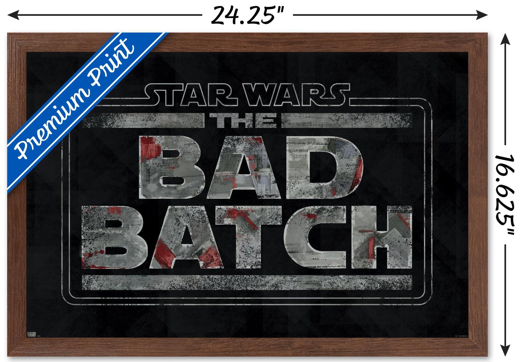 Star Wars: The Bad Batch - Logo Wall Poster, 14.725" x 22.375", Framed