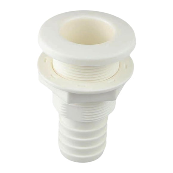 kowaku ABS Boat Drain Plug Leakproof Thru Hull Fitting Water Bilge Pump Mount for Yacht White 7.45x3.9x3.9cm