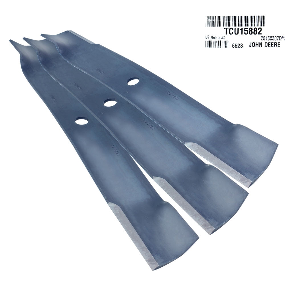 John Deere TCU15882 High Lift Mower Blades, Set of 3