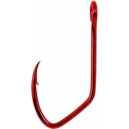 - Matzuo Sickle Siwash Open Eye Hook, Red Chrome, #6, 25-Pack