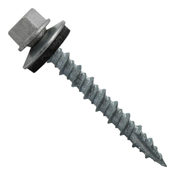 Metal Roofing Screws (250 Count) - 10 x 1-1/2" Galvanized Hex Head Self-Drilling Screws with EPDM Washer - Metal to Wood Siding, Pole Barns, Sheds, Corrosion Resistant