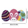 thumbnail image 3 of Rirozkan Easter Rug, Bunny and Colorful Egg Shaped Floor Mat, Super Soft Accent Rug for Bedroom, Porch, or Hallway Home Decor, 3 of 8