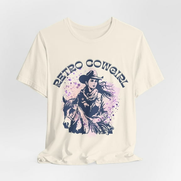 Retro Western Cowgirl T-Shirt, Rodeo Tshirt, Country Western Apparel, Horse