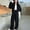 Black, variant on Teen Girls Sequins Jackets Sparkle Baggy Wide Leg Pants 2 Piece Sweatsuit Set Trendy 𝖳racksuits Party Holiday Glitter Cute Casual Outgoing Outfit