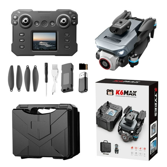 APIZCUK HD Camera Drone Toy with Screen Remote, Gimbal, Obstacle Avoidance, for Kids and Adults