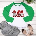 thumbnail image 4 of RKSTN Sweat-Shirt de Noël pour Femmes Patchwork Col Rond Imprimé Père Noël Manches Longues Confortable Blouse Régulière, 4 of 5