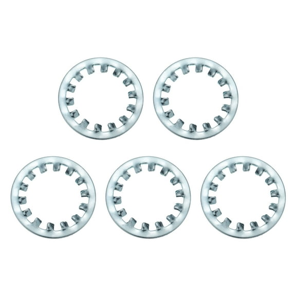 5Pcs SAE 1" Zinc-Plated Carbon Steel Internal Tooth Lock Washer