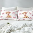 thumbnail image 3 of Erosebridal Housse de Couette Mignonne Cerf Simple, Housse de Couette Animal Kawaii Simple, Décoration Style Princesse, Réversible 2 Pcs (Sans Couette), 3 of 7