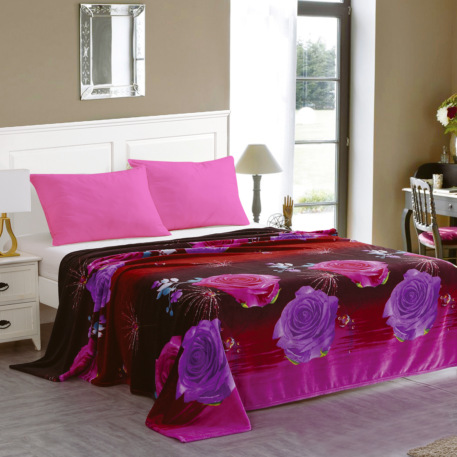 Lightweight Plush Fleece Super Soft Warm Cozy Throw Sofa Bed Couch