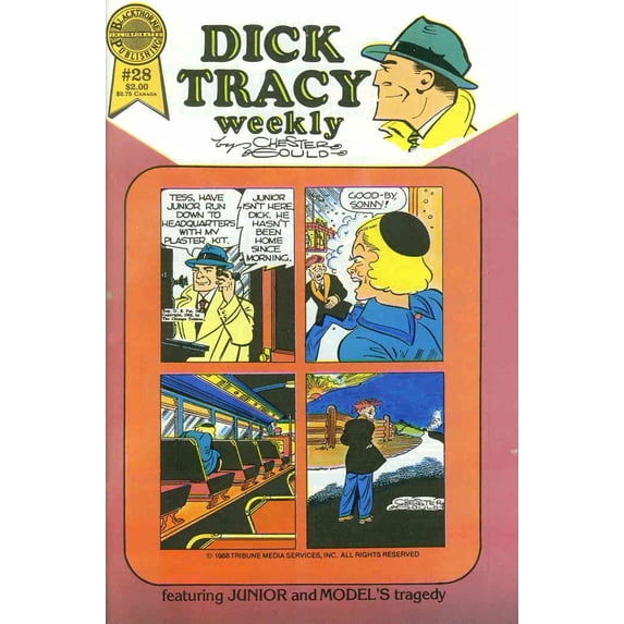 Dick Tracy Weekly #28 VF ; Blackthorne Comic Book